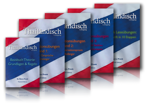 Thai Lehrbücher mit Farbsystem - Konversation und Schrift lernen